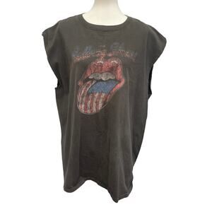 Anvil Womens 2X 100% Cotton The Rolling Stone Sleeve Crew Neck Tee Shirt